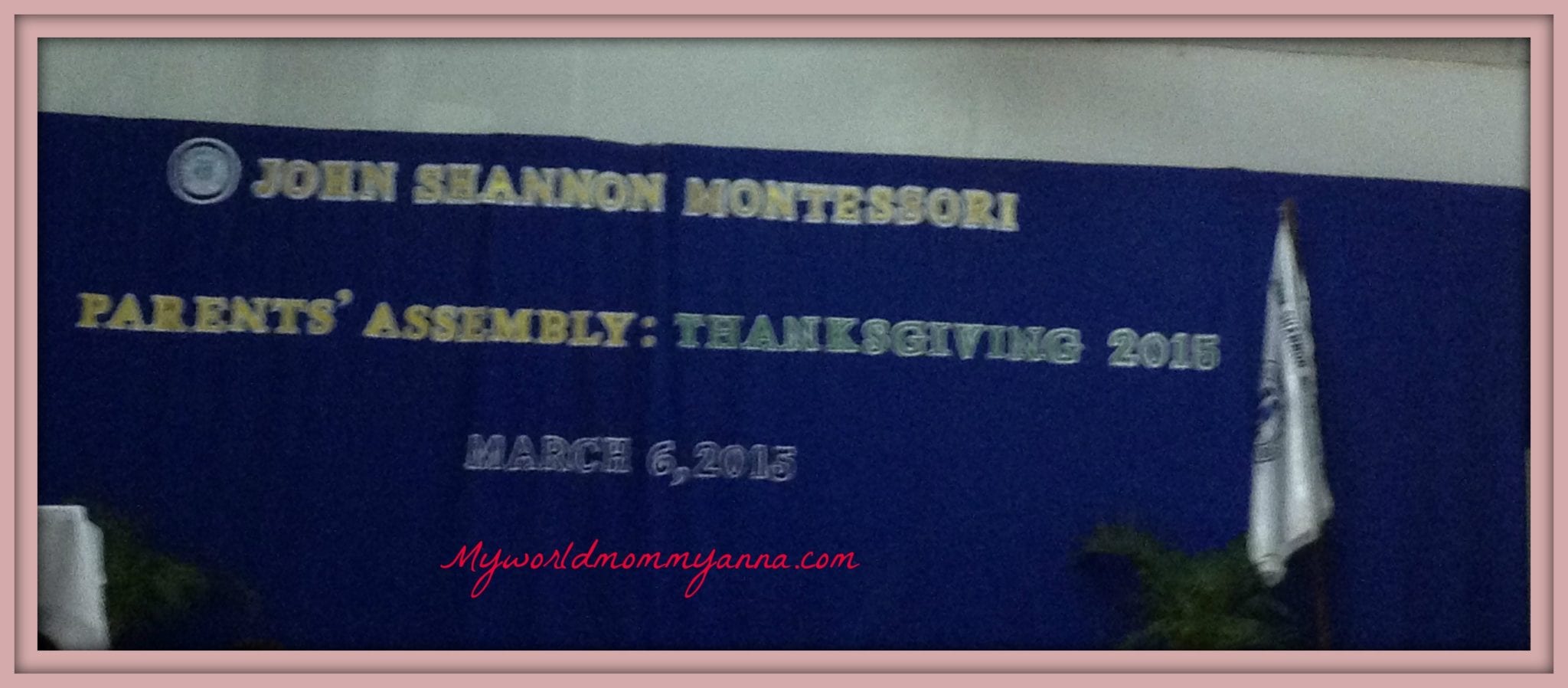 Parent's Assembly and Thanksgiving 2015